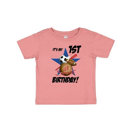 

Inktastic 1st Birthday All Stars Gift Baby Boy T-Shirt