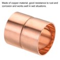 thumbnail image 4 of Unique Bargains 28.6mm Straight Copper Pipe Coupling Connecting Adapter Solder Connection for Plumbing 2 Pack, 4 of 5