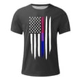 thumbnail image 3 of ALLLIST Spring Tops Gray Short Sleeve Crew Neck Independence Day T-Shirts Printed Casual Womens Shirts Under $10 XXXL, 3 of 4