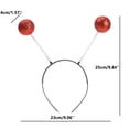 thumbnail image 3 of YOUYEDIAN Alien Antenna Headband Space Party Headband with Spring Balls (Silver, One Size), 3 of 3