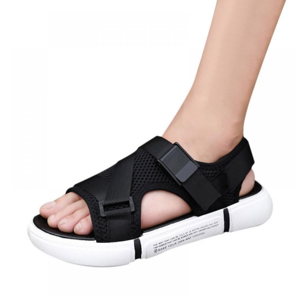 Travel Sandals Outdoor Lovers Adjustable Buckle Sandals Anti-Skid Slippers Breathable Casual Beach Sandals 