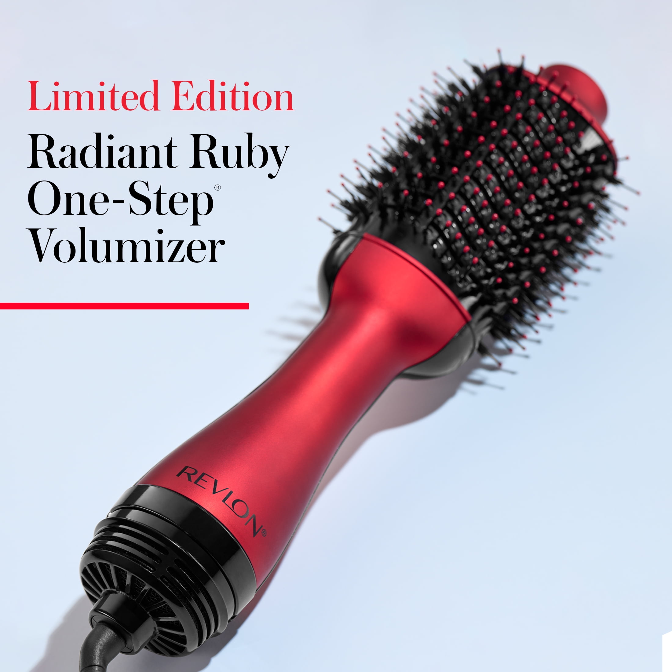 Revlon One-Step Volumizer Hair Dryer and Hot Air Brush, Limited Edition Red