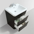 thumbnail image 3 of Eviva Victoria 32" Rosewood Modern Bathroom Vanity with White Integrated Acrylic Sink, 3 of 8