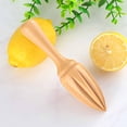 thumbnail image 4 of Rirozkan Wooden Lemon Juicer, Manual Citrus Squeezer, Natural Wood Reamer, Handheld Fruit Press, Kitchen Utensil for Lemons, Limes, Juicing for Home Bar, Fresh Juice, 4 of 8