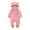 Pink, variant on Kogui Infant Boy Clothes Newborn Baby Boy Clothes Print Romper Collared Playsuit Jumpsuit Fall Winter Outfit 0 3 6 9 12 18 24 Months (Pink,3-6 Months)