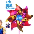 thumbnail image 3 of Kicko Colorful Metallic Pinwheels Pack of 12 Windmills with Stick for Kids and Adults, 3 of 9