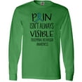 thumbnail image 3 of Inktastic Trigeminal Neuralgia Awareness Pain Isn't Always Visible Long Sleeve T-Shirt, 3 of 5