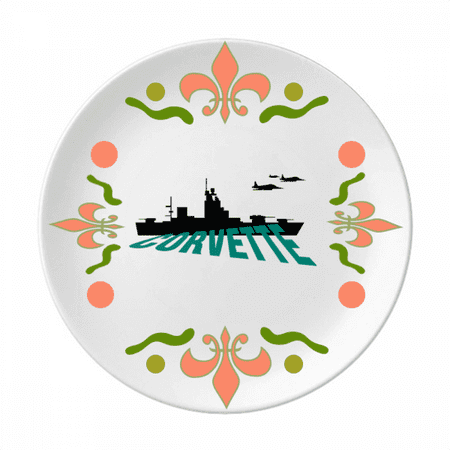 

Light Cruiser Navigation Vessel Flower Ceramics Plate Tableware Dinner Dish