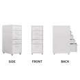 thumbnail image 6 of HollyHOME 5-Drawer Vertical Rolling Cabinet, White, 6 of 8