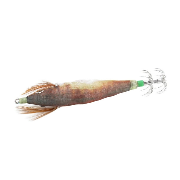 Fake Prawn Luminous Bait, Squid Jig Hook Hard Fishing Lure Flexible  Palatability With Luminous Effect For Pond Fishing Red Head And Light