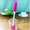 Red, variant on Multi-Purpose Silicone Cup Brush with Long Handle, 360-Degree Rotating Cleaning Brush for Bottles, Cups, and Containers, Reusable Kitchen Cleaning Tool with PC Handle, No Electricity Needed