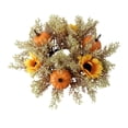 thumbnail image 2 of Vela Decorativa De 9.8" Con Forma De Corona Para Fiesta De Acción De Gracias, Calabazas Naranjas, 2 of 8
