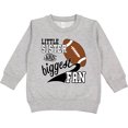 thumbnail image 2 of Inktastic Little Sister and Biggest Fan Football Player Toddler Sweatshirt, 2 of 4