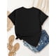 thumbnail image 2 of Camiseta de mujer con estampado de lazo dorado de San Valentín: algodón cómodo, cuello redondo, manga corta, informal, para adultos, hombres, mujeres, adolescentes, jóvenes, deportes casuales., 2 of 6