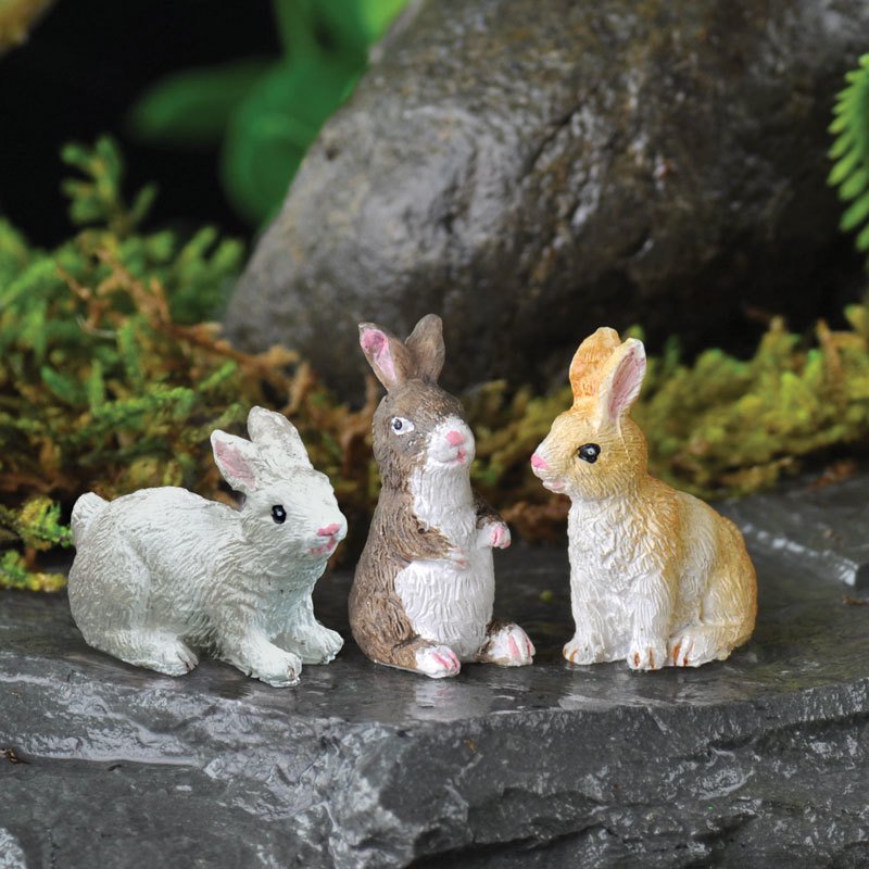 Mini Bunnies, Miniature Rabbits, Fairy Garden Rabbits\