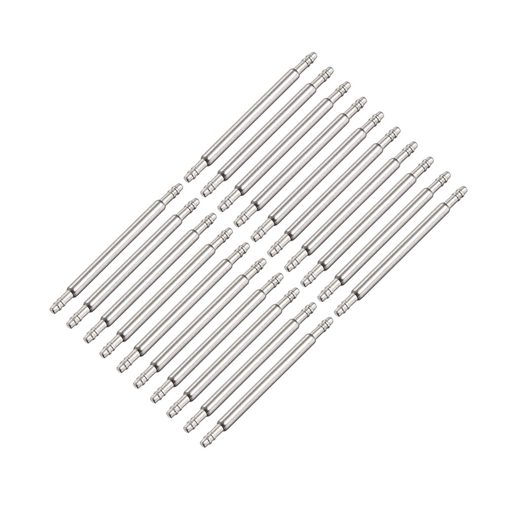 Spring Bar Pins 19mm x 1.5mm Double Fringe Stainless Steel Watch Band