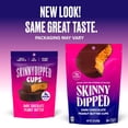 SkinnyDipped Dark Chocolate Peanut Butter Cups, 2g Sugar per Cup, Keto