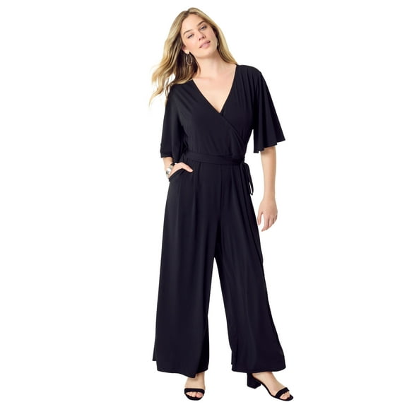 Roaman's Women's Plus Size Ultrasmooth Jumpsuit