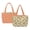Butterfly Flower, variant on Hummingbird Peony Print Reversible Quilted Shoulder Bag – Women's 2-in-1 Handbag, Large Tote for 15" Laptop, Water Bottle, Lightweight for Daily, Orange