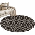 thumbnail image 2 of Abstract Contemporary, Round Area Rug 3.3 FT, Non Slip Small Entryway Kitchen Mat, Solid Minimalist Geometric Washable Soft Circular Rug Non-Shedding Door Mat for Bathroom Playroom Kids Room, 2 of 9