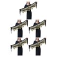 thumbnail image 1 of Guardurnaity Cadena de cintura de danza del vientre portátil de cinco capas de lentejuelas moneda cadera bufanda accesorios disfraces rendimiento Type2 NO2, 1 of 6