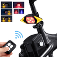 thumbnail image 1 of Luz de bicicleta inteligente con Control remoto inalámbrico, señal de giro para ciclismo, luz trasera recargable por Usb, lámpara Led de advertencia Rojo Verde, 1 of 5