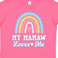 thumbnail image 4 of Inktastic My Mamaw Loves Me Girls Retro Rainbow Girls Toddler T-Shirt, 4 of 5