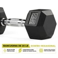 thumbnail image 3 of Mancuerna Pesa Hexagonal Cromada 25 Libras 11.33 kg Agarre Antideslizante Fitness, 3 of 5