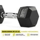 thumbnail image 3 of Mancuerna Pesa Hexagonal Cromada 25 Libras 11.33 kg Agarre Antideslizante Fitness, 3 of 5