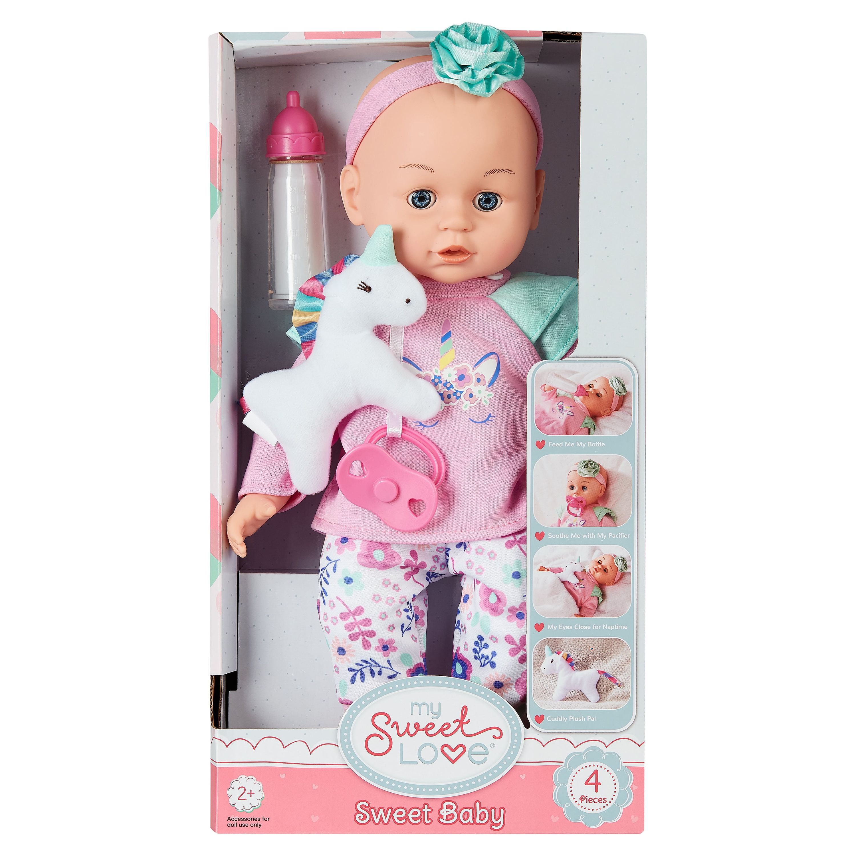 My Sweet Love Sweet Baby Doll Toy Set, 4 Pieces - image 3 of 5