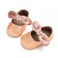 thumbnail image 1 of BESLY 0-18M Toddler Baby Girls Princess Leather Shoes Infant Moccasins Bow Wedding Dress Shoes, 1 of 4