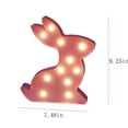 thumbnail image 3 of Kraoden Rabbit Lamps Decorative Lights, Plastic Art Decorations, Bedroom Kitchen Living Room Office Holiday Home Decor and Gifts, 3 of 8