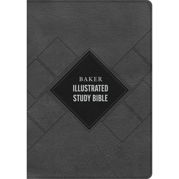 CSB Baker Illustrated Study Bible, Charcoal Leathertouch, (Hardcover)