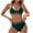 Green, variant on Staron Women's Swimsuit Two Piece Bikini Set Retro Modest High Waist Tankini with Skirt Removable Padded Bra Wide Strap Beach Vacation Swimwear, White M