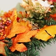 thumbnail image 6 of Fall Harvest Swag Artificial Wall Swags with Bow Pine Cone Maple Leaves Autumn Fall Thanksgiving Swag Artificial Teardrop Artificial Berry Swag for Thanksgiving Halloween Home Decor, 6 of 9