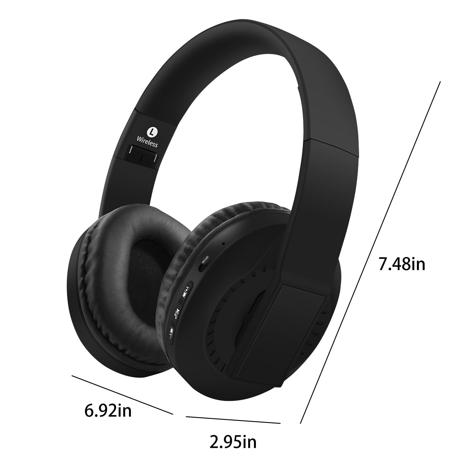 Bluetooth Wireless Headset – 5.3 Wireless Bluetooth Headset, Full-Ear Heavy Plug-In Card, Foldable And Telescopic Plug-In Cable For Communication