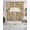 DarkGreen Red Beige, variant on Rustic Botanical Swag Curtains for Living Room/Bedroom Windows, Vintage Floral Wildflower Kitchen Curtains and Valances Set 36 Inch Length, Light Filtering Swags Valance Curtain Panels