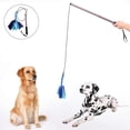 thumbnail image 1 of ORDDIART Pet Dog Teasing Stick Dog Teaser Pole Aluminum Alloy Coffee 1 Set, 1 of 8