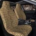 thumbnail image 4 of Goofa Leopard Print Brown Printed Car Seat Covers, Automotive Seat Covers for Cars Trucks and SUVs, Quick Setup Universal Fit Elastic Seat Covers-2 PCS, 4 of 6