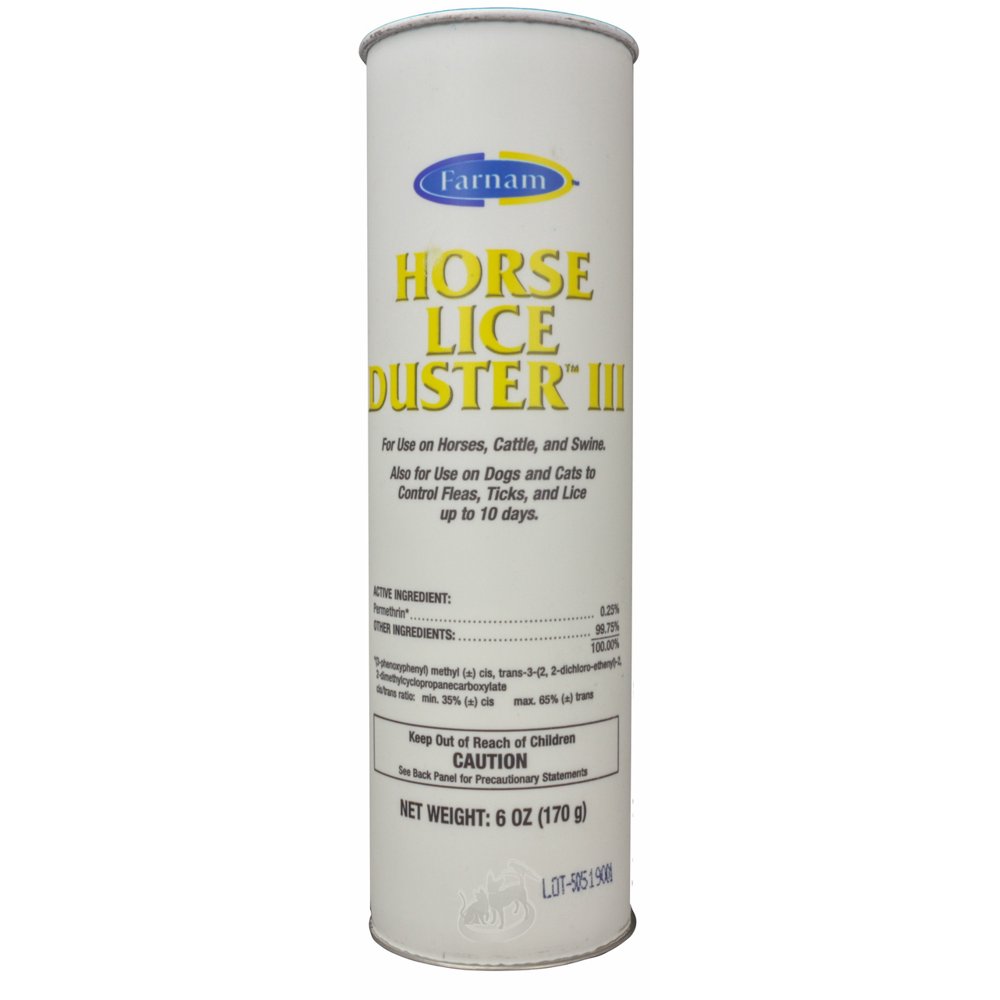 Horse Lice Duster III for Horses, Cattle, & Swine (170 g)