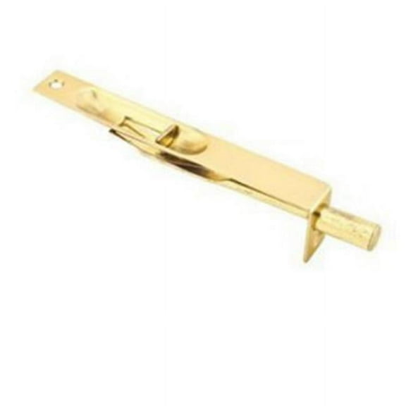 6 in. Square Corner Flush Bolt, Satin Nickel