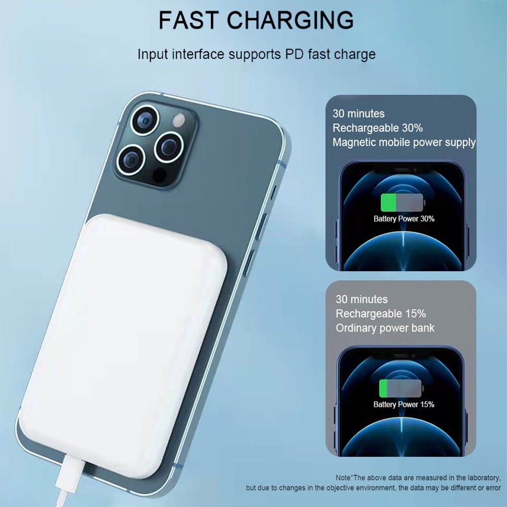 5000mAh Magnetic Wireless Power Bank,Portable 15W Fast Charging Battery Pack Charger Compatible with iPhone 14/13/12 Series