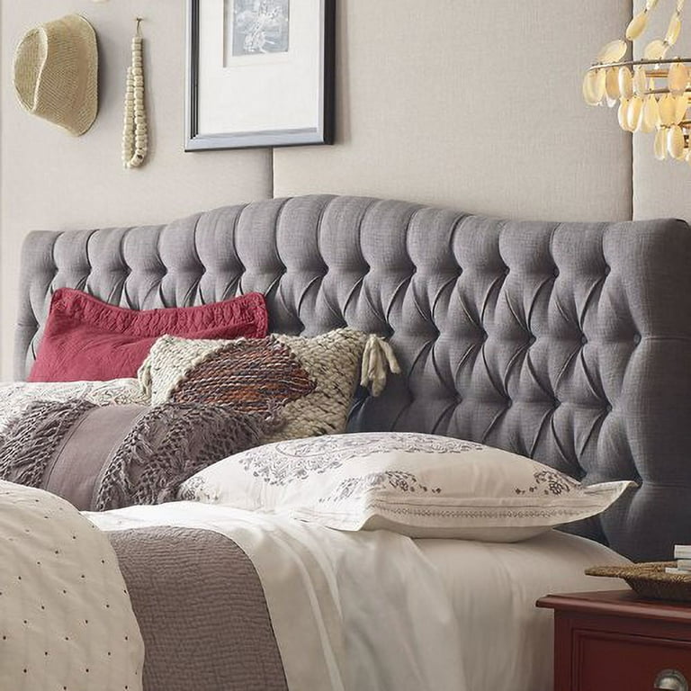 Elle Decor Celeste Upholstered Panel Headboard Walmart