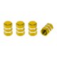 thumbnail image 1 of Tapones de vástago de válvula de neumático 7x17mm para automóvil, camión, motocicleta, bicicleta, cubiertas de polvo de válvula de neumático de aleación de aluminio tono dorado decorativo, 1 of 1