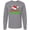 AC-Heather Grey, variant on Inktastic Auntie Claus with Christmas Santa Hat and Snowflakes Long Sleeve T-Shirt