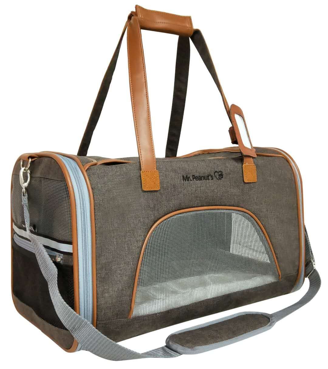 Expandable Airline Approved Soft Sided Pet Carrier by Mr. Peanut's