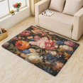 thumbnail image 2 of Floral Rugs 5x6, Wild Flowers Carpet for Bedroom Rug, Colorful Flowers Area Rug for Living Room, Super Soft Low Pile Machine Washable Non Slip Stain Resistant Rug, 2 of 7