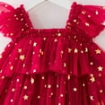 thumbnail image 6 of vdgthytj Toddler Baby Girl Christmas Dress Star Sequin Sleeveless Layered Tulle Dresses Holiday Party Xmas Clothes, 6 of 9