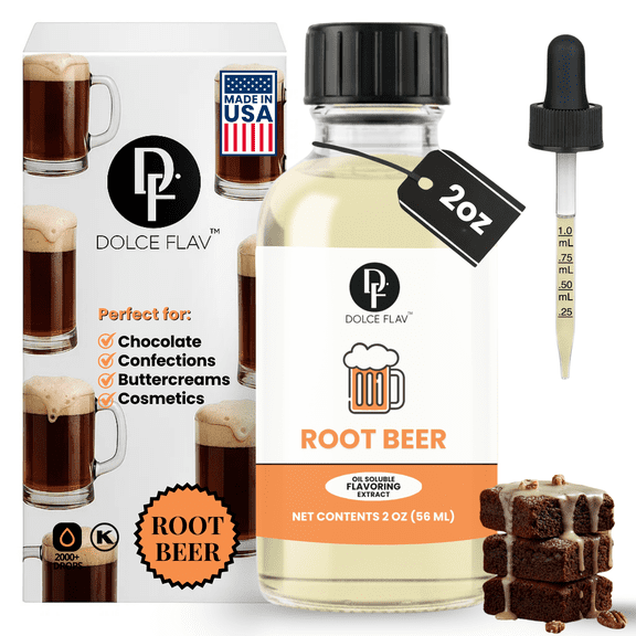 Dolce Flav - Oil Soluble Root Beer Flavoring 2 oz