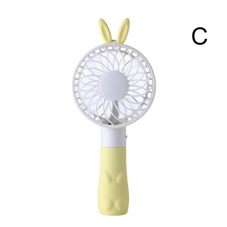 

Mini Cartoon Fan with Hanging Rope Handhold USB Charging Portable Fan C
